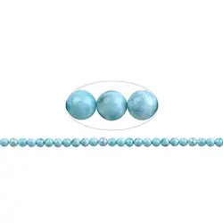 141960100623 String Beads, Larimar AAA, 07mm (39cm) | Schreier gems, healing stones & jewelry