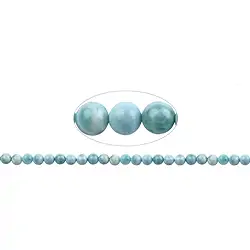 141960100723 Rang de collier boules, Larimar AAA, 08mm | Marco Schreier