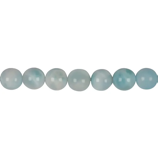 Filo di perline, Larimar A, 10 mm | Gemme Schreier, pietre curative e gioielli