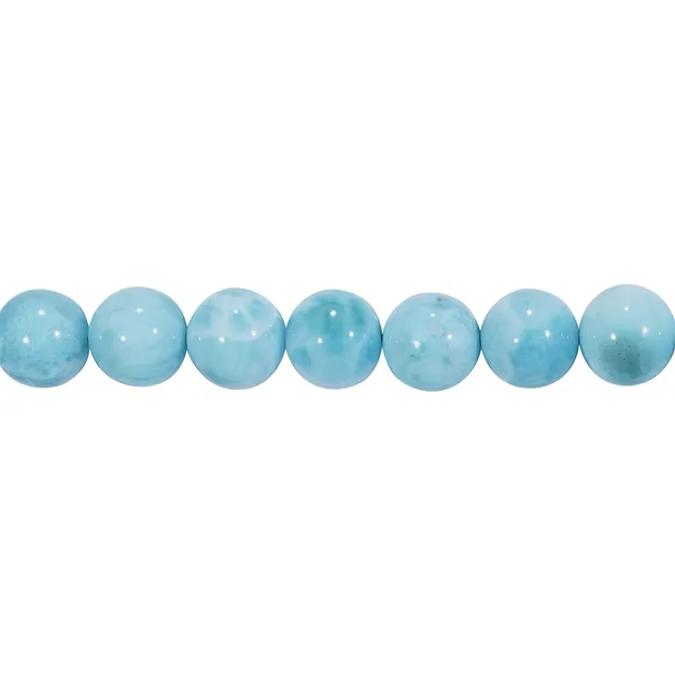 Strang Kugeln, Larimar AAA, 10mm | Großhändler Edelsteine, Heilsteine & Schmuck