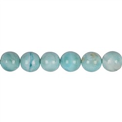 141960101021 Rang de collier boules, Larimar A, 11mm | Marco Schreier