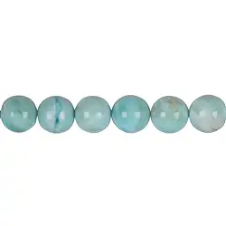 141960101021 String Beads, Larimar A, 11mm | minerals trade - gems, healing stones & jewelry