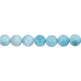 Strang Kugeln, Larimar AA, 12mm | Großhändler Edelsteine, Heilsteine & Schmuck