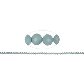 Rang de colliers boules, Larimar, à facettes, 01,75-02,0mm | Marco Schreier