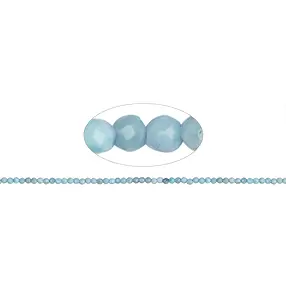Strang Kugeln, Larimar, facettiert, 02mm (38cm) | Marco Schreier