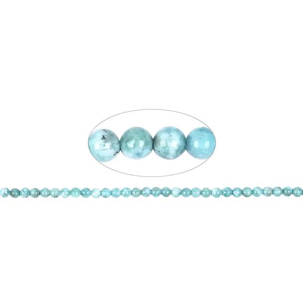 Strang Kugeln, Larimar A, 04,8 - 05,2mm (39cm) | Marco Schreier
