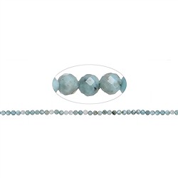 141960112420 Rang de collier boules, Larimar, facett&#xE9;, 03,5mm | Marco Schreier