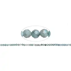 141960112420 Rang de collier boules, Larimar, facetté, 03,5mm | Marco Schreier