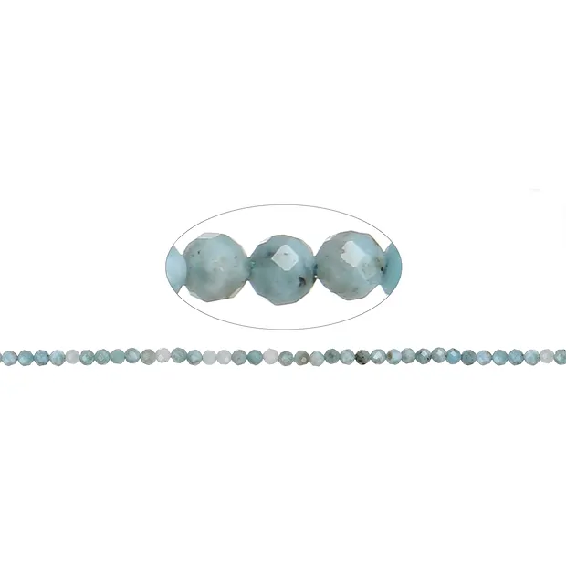 Filo di perline, Larimar, sfaccettato, 03,5 mm | Marco Schreier
