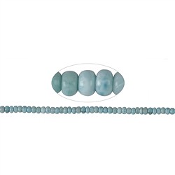 141960304621 Rang de colliers Boutons, Larimar, 02-04 x 05mm | Marco Schreier
