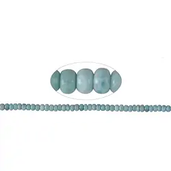 141960304621 Button strand, Larimar, 02-04 x 05mm | wholesaler gems, healing stones & jewelry