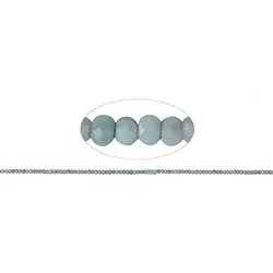 141960318020 Botón de filamento, Larimar, facetado, 02 x 03mm | Marco Schreier