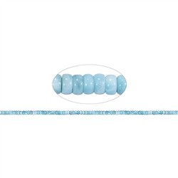 141960322920 Rang de colliers Boutons, Larimar A, 04-05 x 06-07mm (30cm) | Marco Schreier