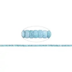 141960322920 Strang Button, Larimar A, 04-05 x 06-07mm (30cm) | Marco Schreier