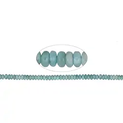 141960323020 Button strand, Larimar, 03-04 x 06-07mm | wholesaler gems & healing stones