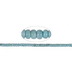 141960323120 Strang Button, Larimar A, 04-05 x 07mm | Edelsteine, Heilsteine & Schmuck-Handel