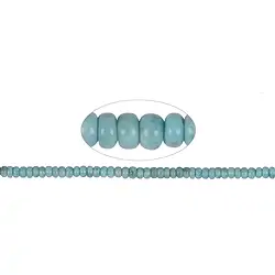 141960323120 Button strand, Larimar A, 04-05 x 07mm | Schreier gems, healing stones & jewelry