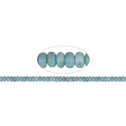 141960323320 Rang de colliers Boutons, Larimar, 04-05 x 08mm  | Marco Schreier