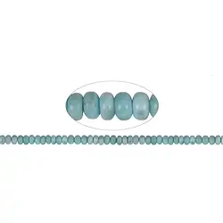141960323320 Strang Button, Larimar, 04-05 x 08mm  | Edelsteine, Heilsteine & Schmuck-Handel