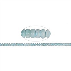 141960323321 Rang de colliers Boutons, Larimar A, 04-06 x 08mm  | Marco Schreier