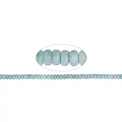 141960323321 Strang Button, Larimar A, 04-06 x 08mm  | GH Edelsteine, Heilsteine & Schmuck