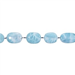 141960323420 Strang Scheiben oval, Larimar AAA, 25-35 x 18mm | Marco Schreier