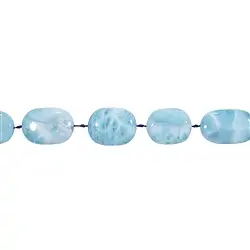 141960323420 Fili di dischi ovali, Larimar AAA, 25-35 x 18 mm | Marco Schreier
