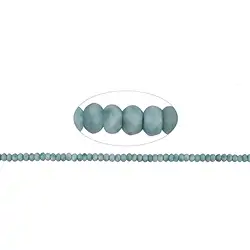 141960325620 Button strand, Larimar, faceted, 05.0-05.5mm | wholesaler gems & healing stones