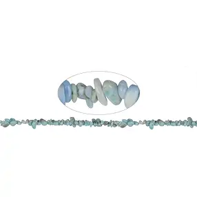 Strand splinter, Larimar AB, 01-04 x 07-10mm (39cm) | Marco Schreier