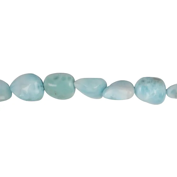 Piedra rodada, Larimar AB, 13-17 x 10-15mm | Marco Schreier