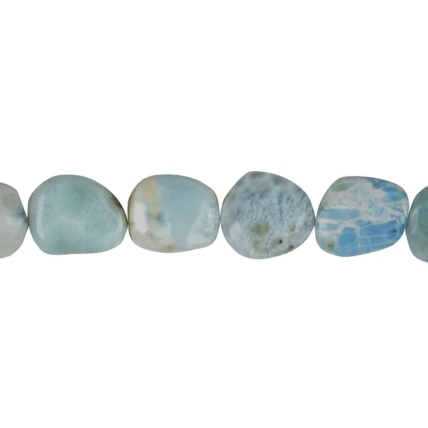 Rang de collier, Larimar, 20-30 x 18-22mm | Marco Schreier