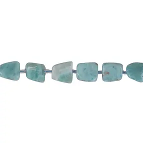 Strang Freeform flach, Larimar, 08-12 x 08-12mm | Marco Schreier