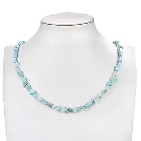 Tiras de pepitas, Larimar, 06-10 x 05-08mm | Marco Schreier