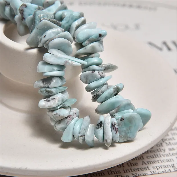 Strand splinter, Larimar, 02-04 x 10-12mm | wholesaler gems & healing stones