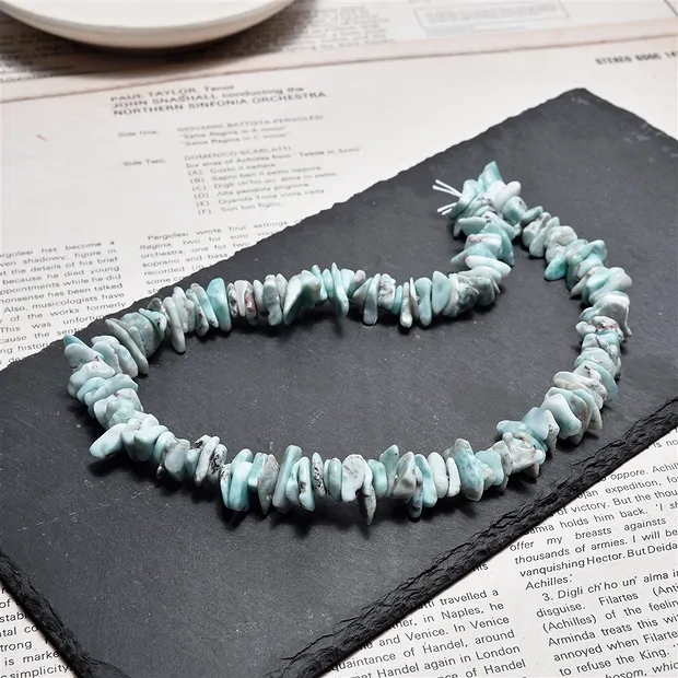 Strang Splitter, Larimar, 02-04 x 10-12mm | GH Edelsteine, Heilsteine & Schmuck