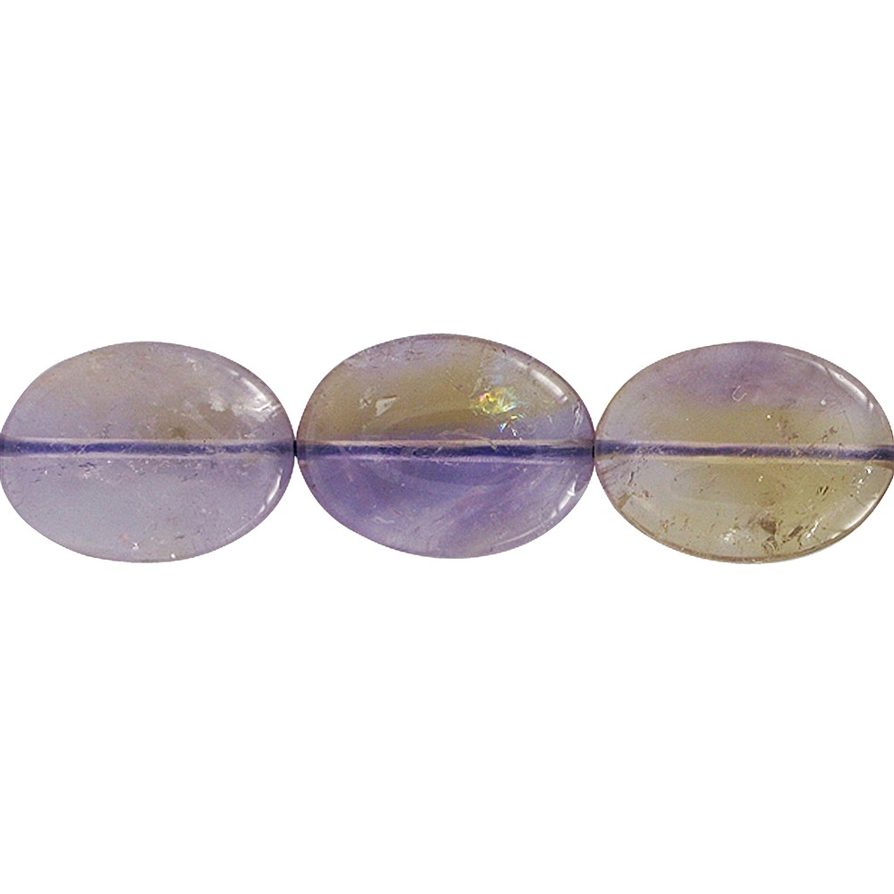Lense strand, Ametrine A, 25 x 18mm | wholesaler gems, healing stones & jewelry