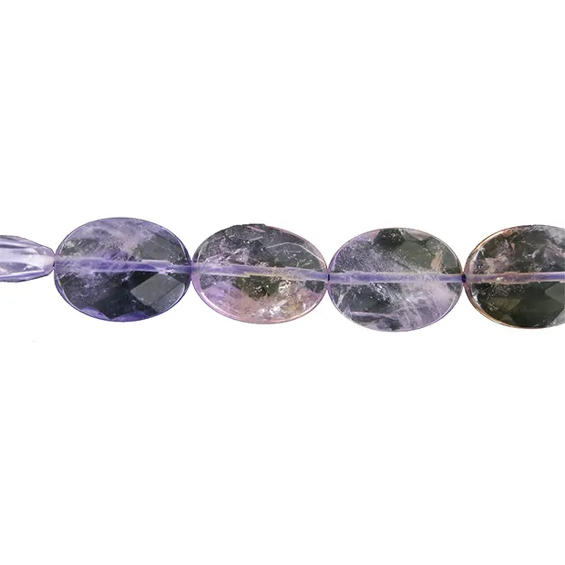 Lense strand, Ametrine, faceted, 20 x 15mm | wholesaler gems & healing stones