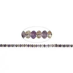 141990313620 Strang Button, Ametrin, facettiert, 04 x 06mm | Edelsteine, Heilsteine & Schmuck