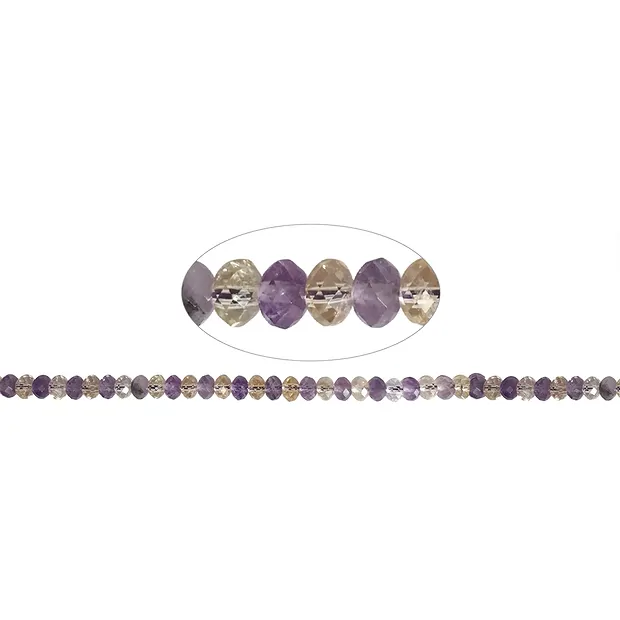 Rang de colliers Boutons, Amétrine, facettés, 04 x 06mm | Marco Schreier