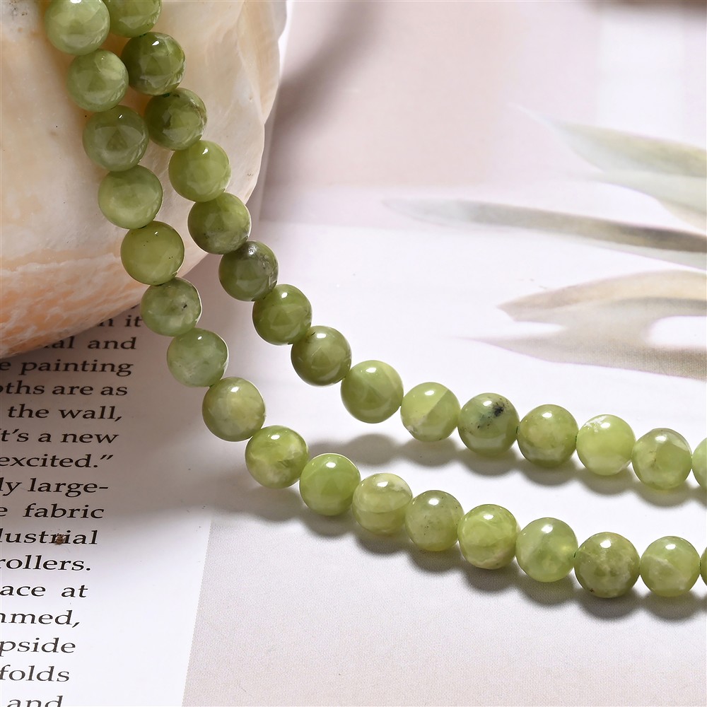 Rang de collier boules, Vésuvianite (Idocras), 06 mm | Marco Schreier