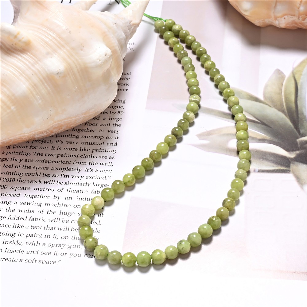 Rang de collier boules, Vésuvianite (Idocras), 06 mm | Marco Schreier