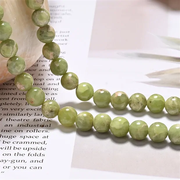 String Beads, Vesuvianite (Idocras), 08mm | wholesaler gems & healing stones