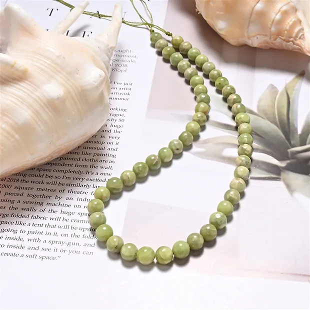 String Beads, Vesuvianite (Idocras), 08mm | wholesaler gems & healing stones
