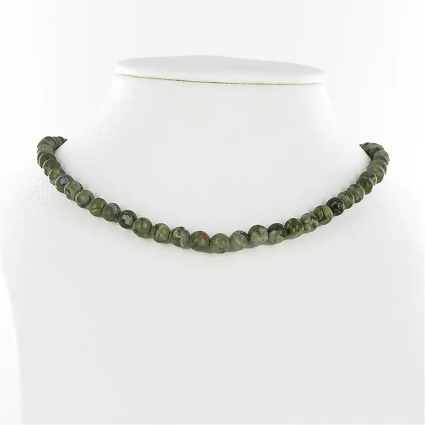 String Beads, rhyolite (rainforest rhyolite), 06mm | Marco Schreier