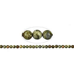 142060100720 String Beads, rhyolite (rainforest rhyolite), 08mm | Marco Schreier