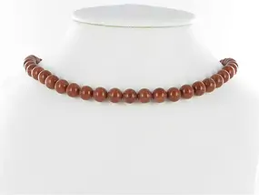 String Beads, Gold stone brown (synt. Glass), 08mm | Marco Schreier
