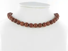 Rang de colliers boules, Verre aventuriné brun (verre synt.), 10mm | Marco Schreier
