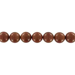 142090101020 Rang de colliers boules, Verre aventuriné brun (verre synt.), 12mm | Marco Schreier