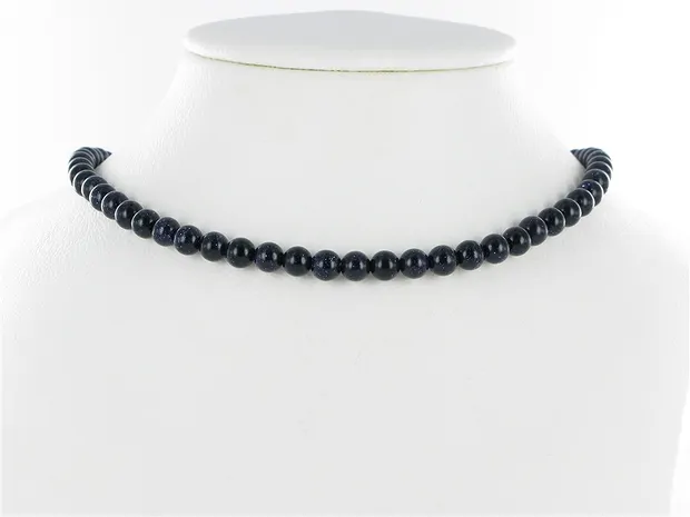 String Beads, Gold stone violet (synt. Glass), 06mm | Marco Schreier