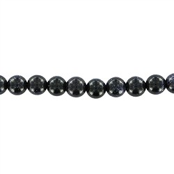 142100100520 Cuentas de piedras preciosas, Piedra lluvia de oro violeta (Vidrio sintético), 06mm | Marco Schreier